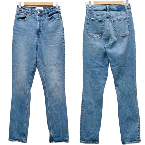 Abercrombie & Fitch 90s Curve Love High Rise Jeans Medium Wash Women's Size 27 - Picture 10 of 10